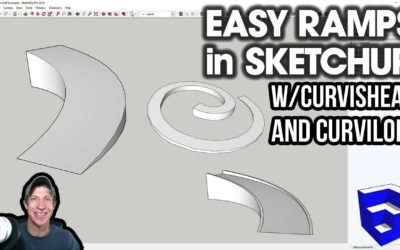 Modeling RAMPS in SketchUp with Curvishear and Curviloft – SketchUp Extension Tutorial
