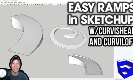 Modeling RAMPS in SketchUp with Curvishear and Curviloft – SketchUp Extension Tutorial