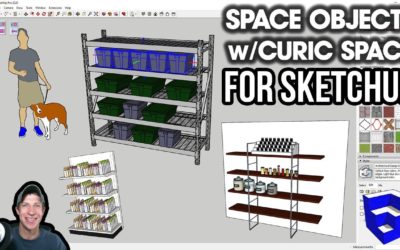 Spacing Objects in SketchUp with the Curic Space Extension!