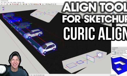 ALIGN OBJECTS in SketchUp with CURIC ALIGN – Free Extension Tutorial