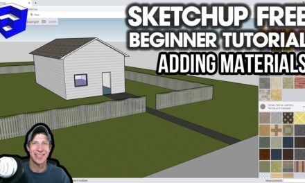 GETTING STARTED with SketchUp Free – Lesson 4 – Working with Materials in the Online Version