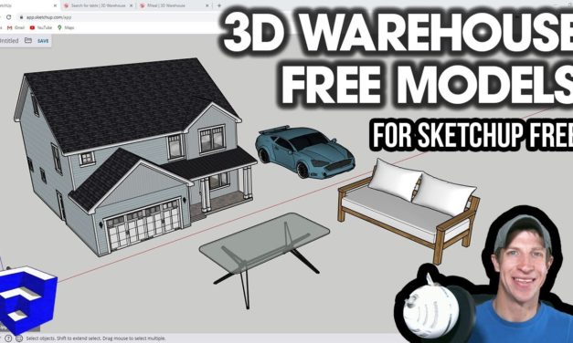 GETTING STARTED with SketchUp Free – Lesson 5 – Free Models from the 3D Warehouse