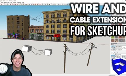 WIRES AND CABLES in SketchUp – Wire Tool Extension