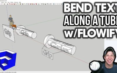 Bending Text ALONG A TUBE with Flowify