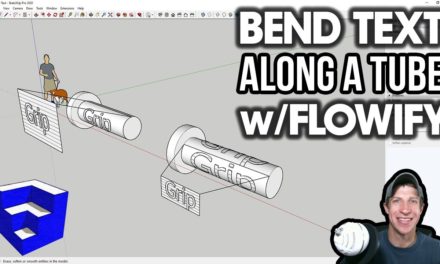 Bending Text ALONG A TUBE with Flowify
