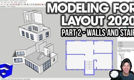 HOUSE MODELING in SketchUp 2020 Part 2 – Interior Walls and Stairs