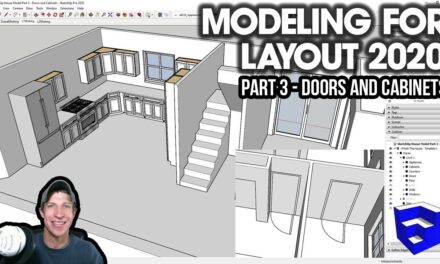 HOUSE MODELING in SketchUp 2020 Part 3 – Doors, Frames, and Cabinets!