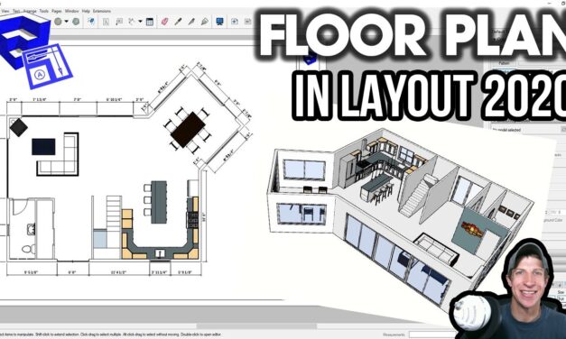 Creating a Floor Plan in LAYOUT 2020 from a SketchUp Model