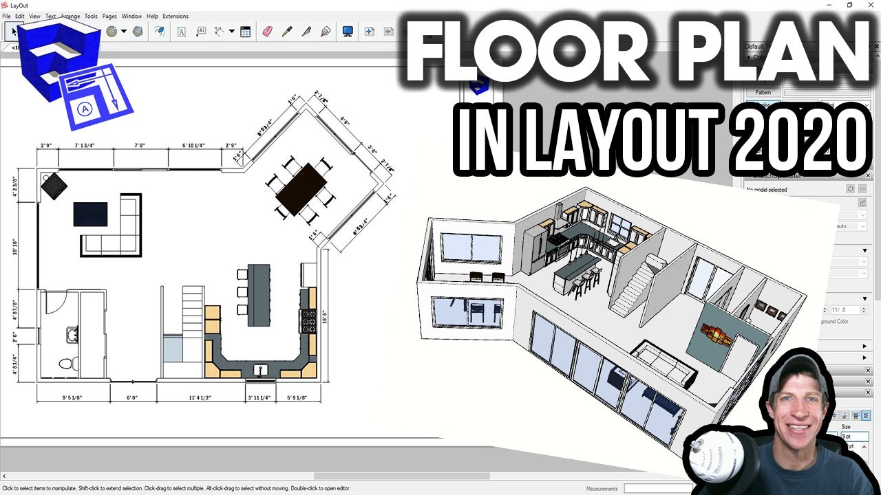 Creating a Floor Plan in LAYOUT 2020 from a SketchUp Model