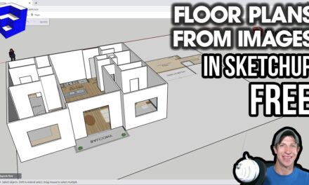 Creating Floor Plans FROM IMAGES in SketchUp Free!