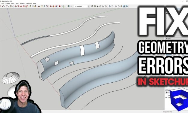Fix for SMALL GEOMETRY ERRORS in SketchUp!