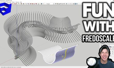 RADIAL BENDING Objects in SketchUp with FredoScale