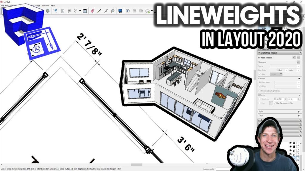 Creating LINEWEIGHTS in SketchUp and Layout 2020 – Layout 2020 Part 3 ...