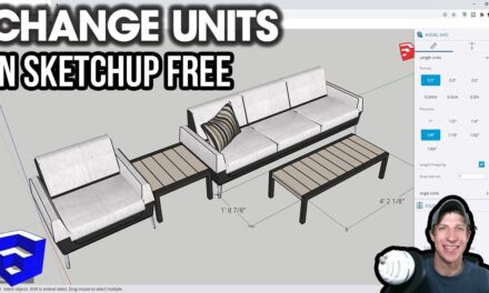 How to CHANGE UNITS in SketchUp Free (Online Version Tutorial)