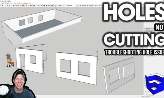 Holes NOT CUTTING? Troubleshooting Opening Issues in SketchUp!