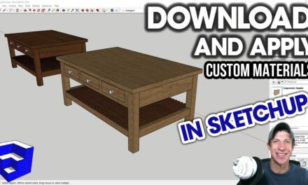 Creating Custom Materials in SketchUp – DOWNLOADING AND APPLYING!