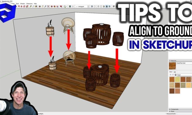 Tips for ALIGNING Objects TO THE GROUND in SketchUp