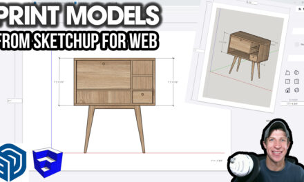 How to PRINT from the Web Version of SketchUp! (Online Version Tutorial)