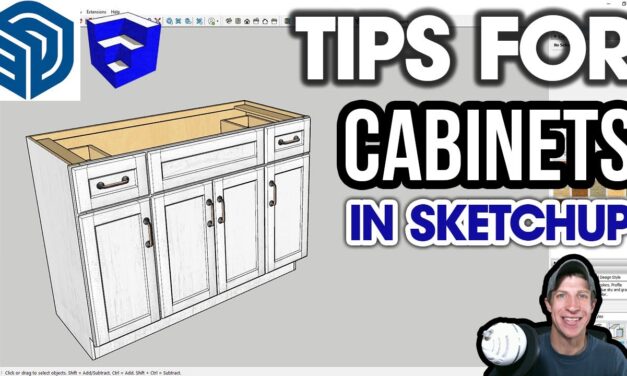 10 Tips for Modeling CABINETS in SketchUp!