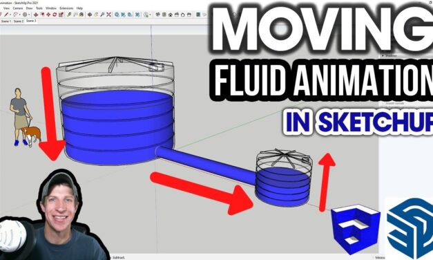 Creating a MOVING FLUID ANIMATION in SketchUp!
