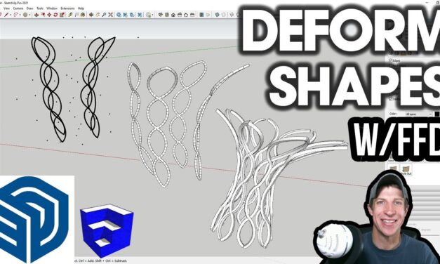 Deforming Shapes with LATTICES with FFD in SketchUp