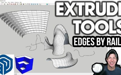 Modeling with EXTRUDE TOOLS for SketchUp! Complex Shapes with Extrude Edges by Rails!
