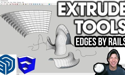 Modeling with EXTRUDE TOOLS for SketchUp! Complex Shapes with Extrude Edges by Rails!