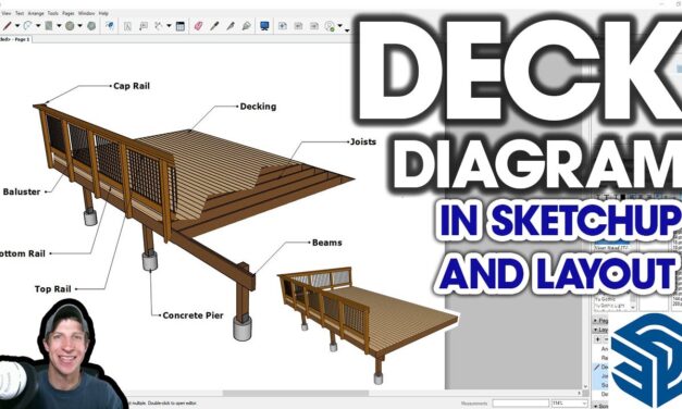 Creating a CUT-THROUGH Deck Diagram with SketchUp and Layout